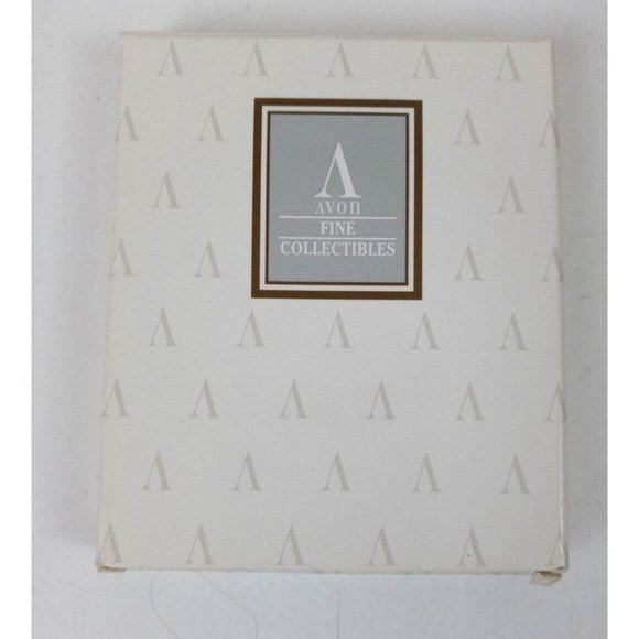 Vintage Avon 1996 Holiday Pewter Ornament "Santa" With Velvet Pouch IOB - Picture 4 of 6